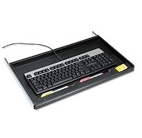 Innovera Standard Underdesk Keyboard Drawer Computer Tray Black
