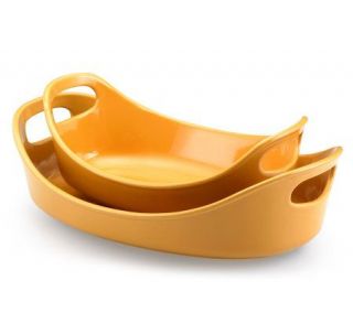 Rachael Ray Bubble and Brown Set of 2   Yellow —