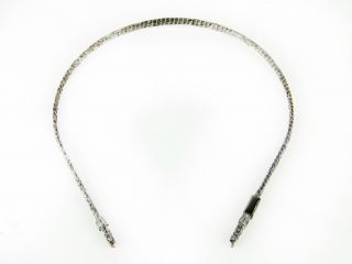 Colette Malouf Womens Pewter Thin Fabric Covered Wire Headband $75 New