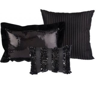 Joan Lunden Home Boudoir S/3 Decorative Pillows —