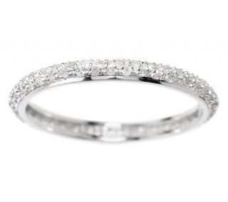 AffinityDiamond 1/3 ct tw Pave Eternity Band Ring, Sterling   J273438