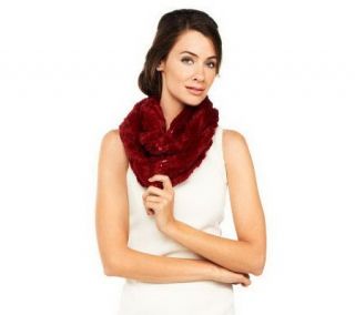 Joan Rivers Faux Fur and Sequin Infinity Scarf —