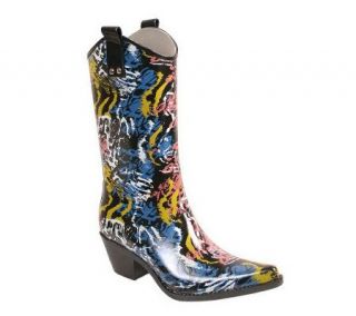 Nomad Yippy Western Style Animal Funk Rain Boots —