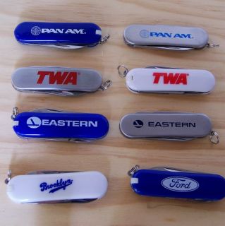 PAN AM LOGO COLLECTIBLE STAINLESS POCKET KNIFE   NEVER USED   MINT