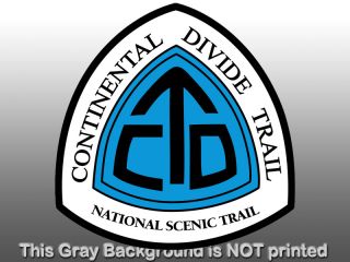 Continental Divide Trail Sign Sticker Decal National Scenic Logo Hike