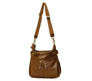Lili by Coralie Charriol Leather Anais Messenger Bag —