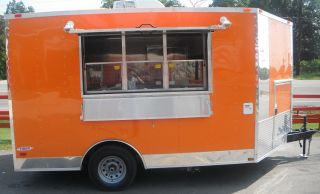  Orange Event Smoothie Enclosed Food Catering Concession Trailer