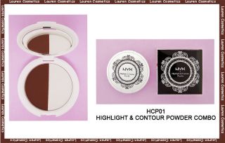 features with the contour powder and use the highlight powder to