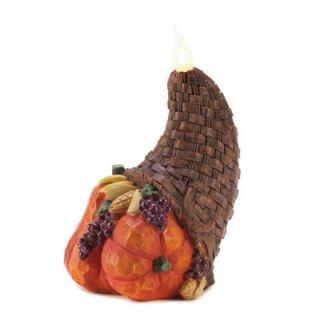  Havest Thanksgiving Horn of Plenty Cornucopia Flameless Candle