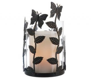 CandleImpressio Metal Butterfly Holder with 4 FlamelessCandle with 