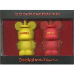 Disney Vinylmation Condiments Ketchup and Mustard 3D Pin Set of 2 New