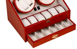 Top Quality Quad Watch Winder 4 12 Storage Box Case