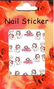 Disney Marie Cat Nail Stickers Transfers Tattoos Art 01 03 020