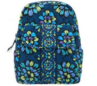 As Is Vera Bradley Signa ture Cotton Backpack —