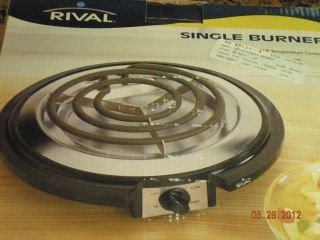  Single Burner Adjustable Temp Control Electric Cooking Hot Plate SB110