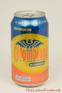 Pack   La Nuestra Colombiana Cola Flavored Soda Soft Drink Can 12 oz