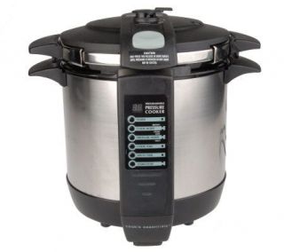 CooksEssentials 6qt. Digital Pressure Cooker with Removable Nonstick 
