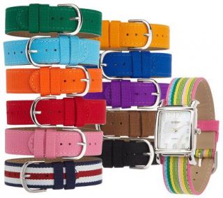 Gossip Watch with 12 Interchangeable Ribbon Straps —