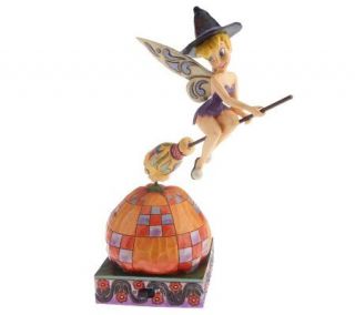 Jim Shore DisneyTradition Tinkerbell Flying Around PumpkinFigurine