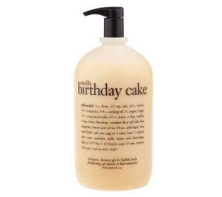 philosophy 64 oz. vanilla birthday cake 3 in 1 gel family favorite