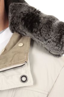 CORNELIANI New Man Trench Coat Blazer Removable Real Rabbit Fur Neck
