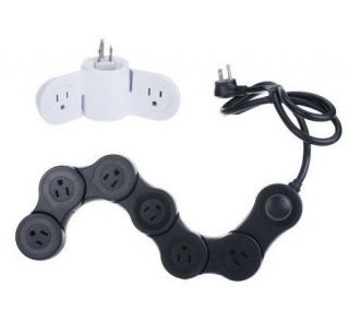 Quirky Pivot Power Surge Protector and Mini Wall Adapter —