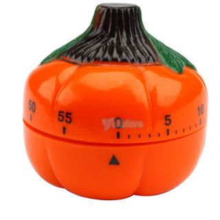 Pumpkin Cooking Kitchen Ring Timer Alarm 60 Minute New
