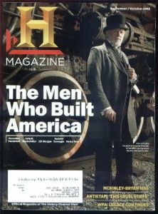 The History Channel Magazine September October 2012 The Men Who Built