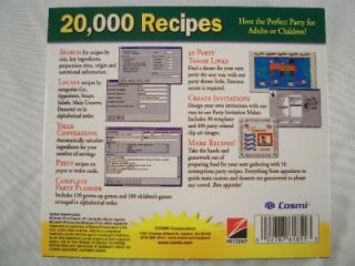 Cosmi 20 000 Recipes CD ROM Software New