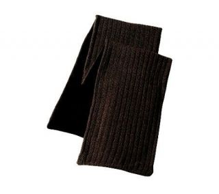 Woolrich Mens Wool Rib Knit Riverton Scarf with Fleece Lining