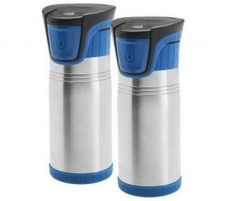 Set of 2 Vacuum Insulated 16 fl. oz. Tumblers —