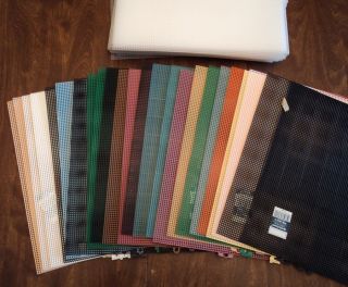 estate lot plastic canvas sheets 7 mesh 24 colored + 36 clear free