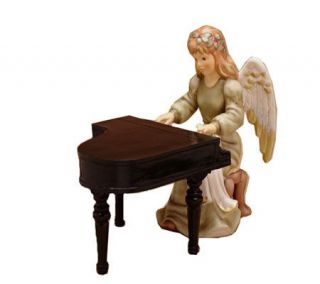 Goebel Heirloom Angel Playing Piano —