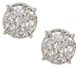 Affinity Diamond 1/2 ct tw Round Cluster Studs, 14K —