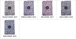 Colored Leopard Print Folding Cases for iPad Mini Cheetah Cover Stand