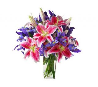 Deluxe Joyful Bouquet with Vase by ProFlowers —