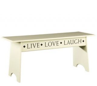 Live, Love, Laugh Inspirations Cottage Bench —