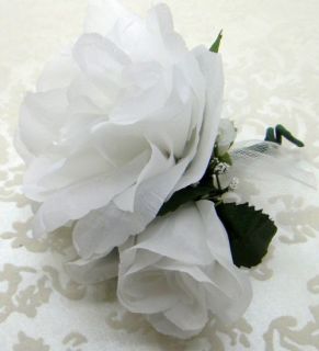  CORSAGE Artificial Silk Wedding Flowers Prom Party Mother Corsages