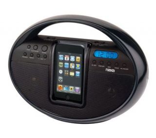 Naxa NI 3104 Portable AM/FM Stereo Radio with Dock for iPod — 