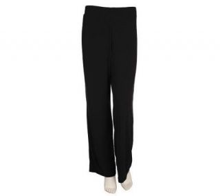 EffortlessStyle by Citiknits Petite Wide Waistband Knit Pants