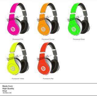 Pink Neon Skin Kit for Monster Beats by Dr Dre Studio Headphones