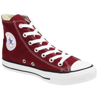 CONVERSE CHUCK TAYLOR ALL STAR M9613 MAROON HI TOP CANVAS TRAINERS