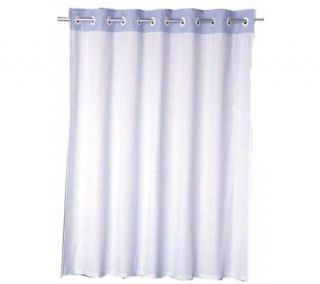 Hookless Shower Curtain Set Pinstripe Design —