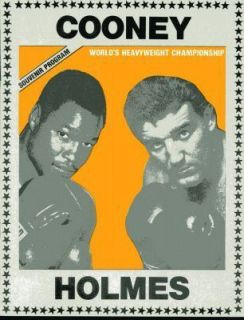 1982 Jerry Cooney vs Larry Holmes Boxing Program