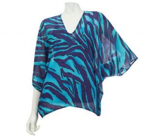 by Marc Bouwer Animal Print Batwing Top with Cami —