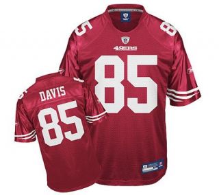 NFL 49ers Vernon Davis Replica Team Color Jersey —