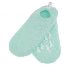 Soft Soles Foot Therapy Terry Cloth Ultra Plush Gel Booties — 
