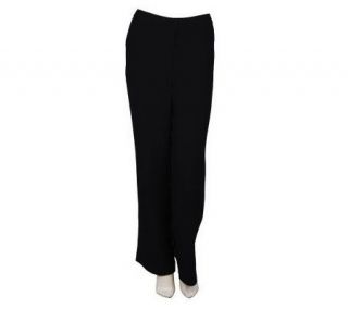 Linea by Louis DellOlio Petite Straight Leg Fly Front Pants