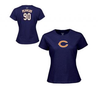 NFL Bears Julius Peppers Womens Name and Number T Shirt   A208151