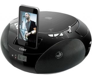 Coby Portable Charger/CD/Radio Boombox   iPod —